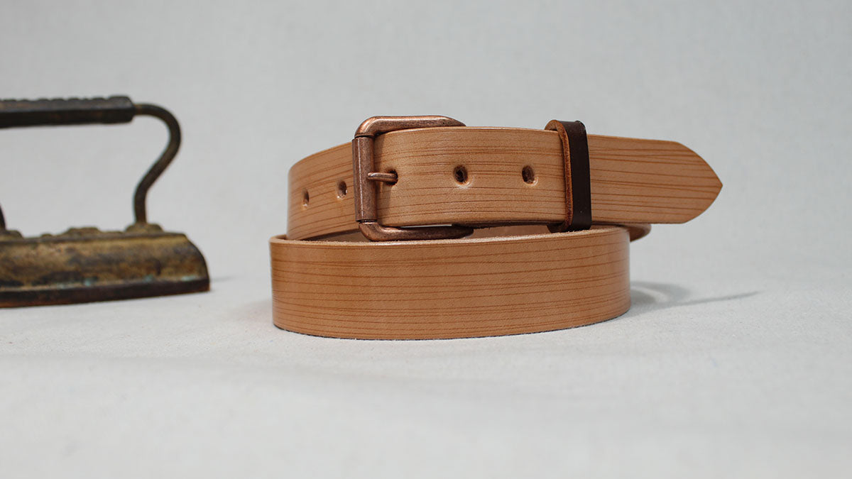 Pinstripes Combo' VegTan Belt – RL Makers
