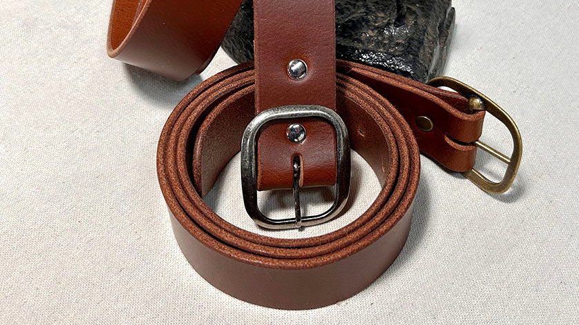 Everyday' Belt - Mid Brown Vegtan Bison – RL Makers