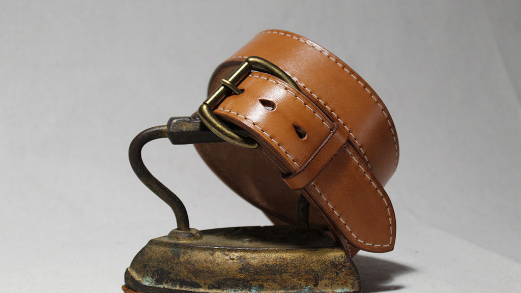 Horween Horsehide Belt - Dk Tan RL Makers Horween Horsehide Belt - Dk Tan RL Makers
